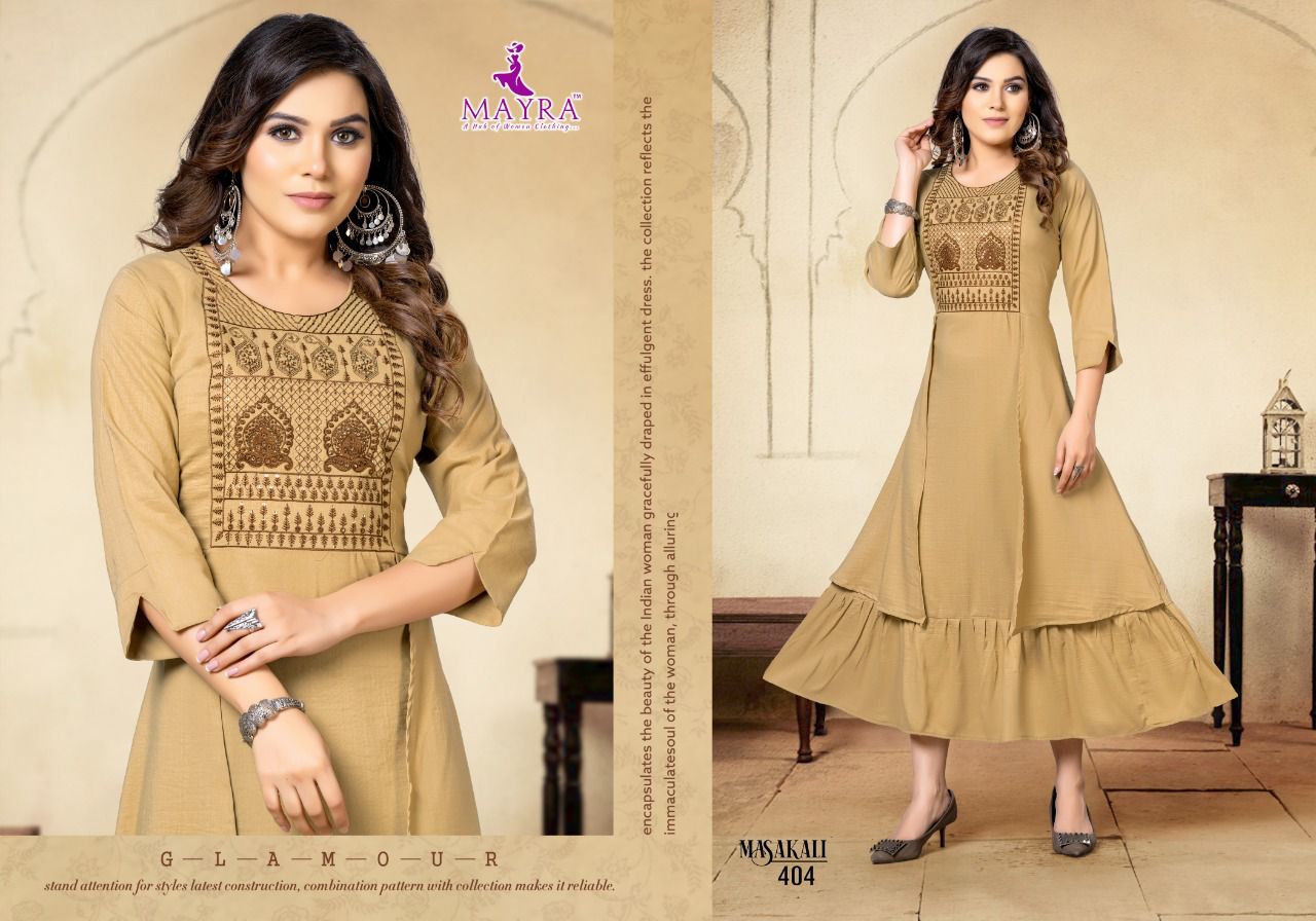 Mayra  Masakali New Designer Ethnic Wear Dancy Anarkali Kurti Collection